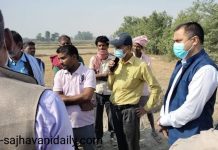 सिडियो यादबले गरे हुलाकी सडक र निर्माणधिन पुलको अनुगमन