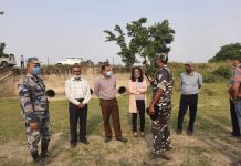 भत्किएका बाँधहरुको तत्काल मर्मत एवं बाढीको जोखिम कम गर्ने उद्देश्यबाट प्रजिअ सहित विज्ञहरुद्धारा स्थलगत निरीक्षण