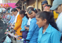 रौतहटको तिन वटा विद्यालयमा साइकल वितरण