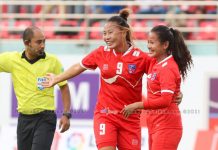 रौतहटको चेली सविता रानाको गोलबाट नेपाललाई अग्रता