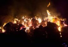 देवाही गोनाहीमा फलेको धानमा आगलागी हुदा लाखौको क्षति