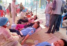 राष्ट्रिय युवा संघ चन्द्रपुरको आयोजनामा रक्तदान सम्पन्न