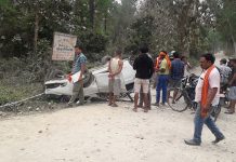 कार दुर्घटनामा एक जनाको मृतु,पाँचजना घाइते