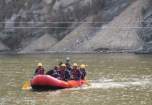 नुनथरमा जलउत्पन्न प्रकोप उद्धार अभ्यास